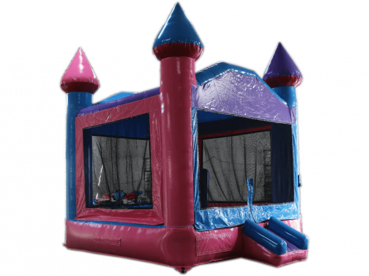 14' Purple, Pink & Blue Bounce House