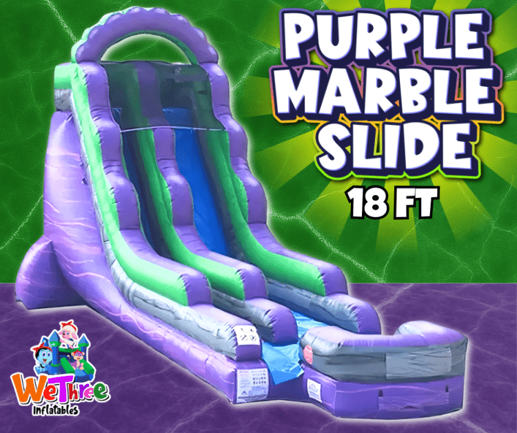 18' Purple Marble Slide Choose Wet or Dry