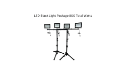 Black Light 800W LED Package