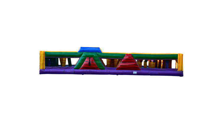 A- 40' Euro Marble Dry Double Lane Obstacle Course