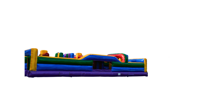 B- 40' Euro Marble Dry Double Lane Obstacle Course